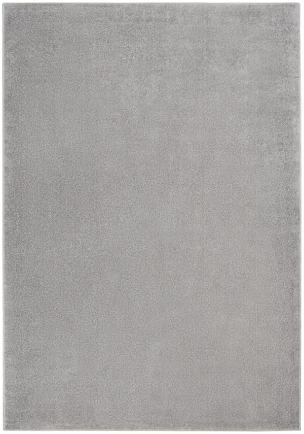 Homeroots 5' X 7' Silver Grey Non Skid Indoor Outdoor Area Rug  Polypropylene 479581