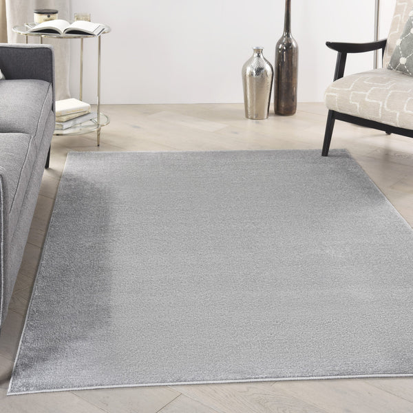 Homeroots 6' X 9' Silver Grey Indoor Outdoor Area Rug  Polypropylene 479583