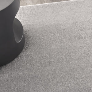 HomeRoots 7' Gray Square Area Rug – Versatile Indoor/Outdoor Comfort with Soft Low-Pile for High-Traffic Spaces 479584