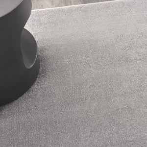 Homeroots 7' X 7' Silver Grey Square Non Skid Indoor Outdoor Area Rug  Polypropylene 479584