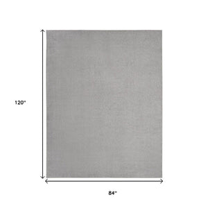 HomeRoots 7' Gray Indoor Outdoor Area Rug - Durable, Versatile, and Easy-Clean for Any Space - Elegant Design! 479586