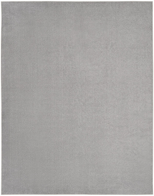 Homeroots 7' X 10' Silver Grey Non Skid Indoor Outdoor Area Rug  Polypropylene 479586