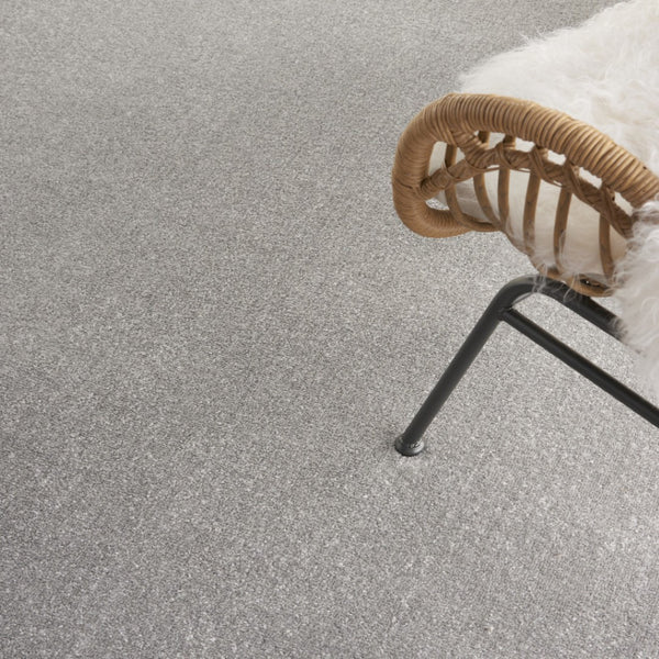 HomeRoots 7' Gray Indoor Outdoor Area Rug - Durable, Versatile, and Easy-Clean for Any Space - Elegant Design! 479586