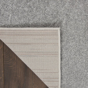 HomeRoots 7' Gray Indoor Outdoor Area Rug - Durable, Versatile, and Easy-Clean for Any Space - Elegant Design! 479586