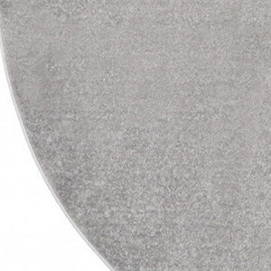 HomeRoots 8' Gray Round Indoor-Outdoor Area Rug - Durable, Pet-Friendly Design for Elegant Spaces & Comfort 479588