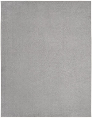Homeroots 8' X 10' Silver Grey Non Skid Indoor Outdoor Area Rug  Polypropylene 479590