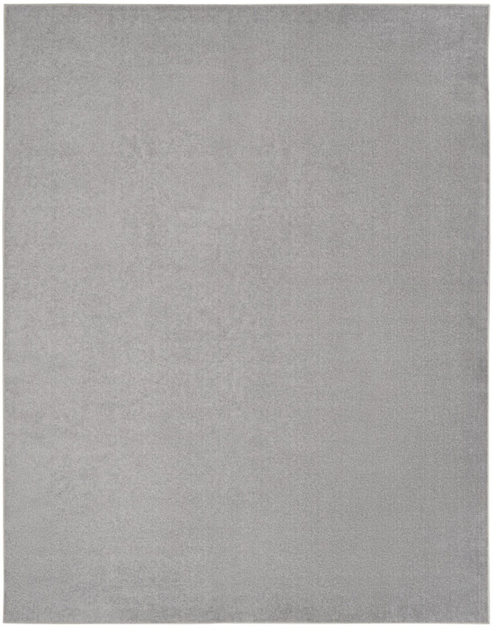 HomeRoots 9' X 12' Gray Area Rug - Versatile Indoor/Outdoor Design, Durable, Pet-Friendly, Modern Style 479595