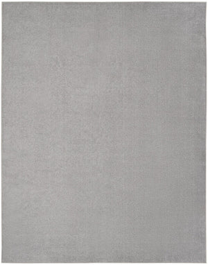 HomeRoots 9' X 12' Gray Area Rug - Versatile Indoor/Outdoor Design, Durable, Pet-Friendly, Modern Style 479595