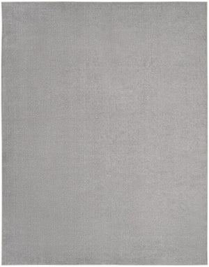 HomeRoots 9' X 12' Gray Area Rug - Versatile Indoor/Outdoor Design, Durable, Pet-Friendly, Modern Style 479595