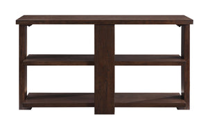 English Elm Niamey Ash Veneer Sofa Table with Open Shelves for Entryway or Living Room B2726P251271