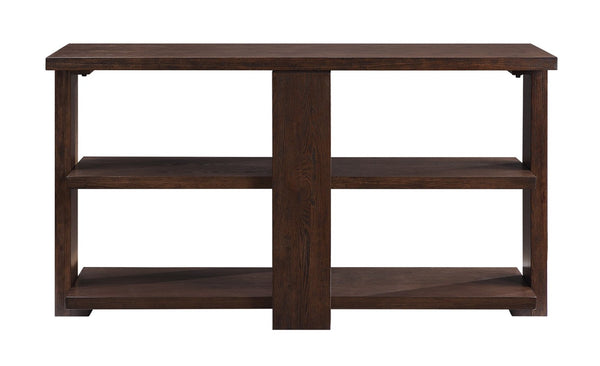 English Elm Niamey Ash Veneer Sofa Table with Open Shelves for Entryway or Living Room B2726P251271
