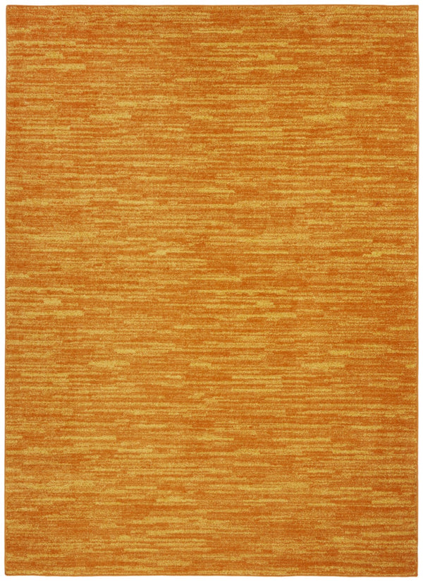 HomeRoots 6' X 9' Vibrant Orange Indoor Outdoor Area Rug – Stylish, Durable, and Easy to Maintain for Any Space! 479609