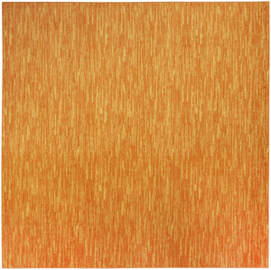 HomeRoots 7' Vibrant Orange Square Area Rug - Indoor/Outdoor Comfort, Durable, Easy Care, Stylish Focal Point 479611