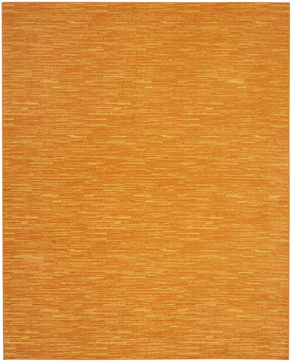 HomeRoots 7' Vibrant Orange Indoor Outdoor Area Rug - Durable, Weather-Resistant, Stylish for Any Space! 479612