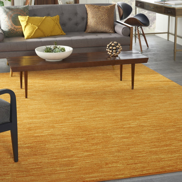 HomeRoots 8' X 10' Vibrant Orange Indoor Outdoor Area Rug - Durable, Weather-Resistant, Low Maintenance Design 479616