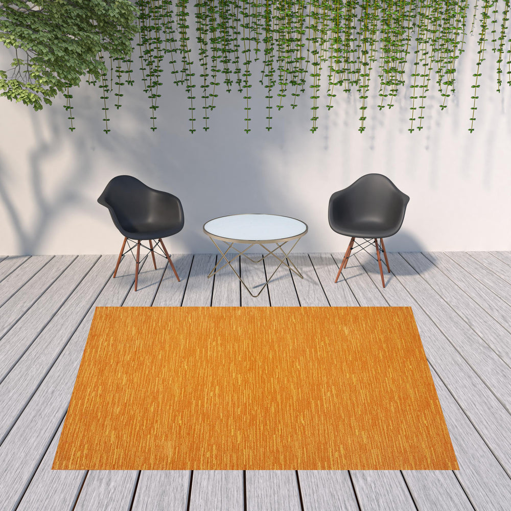 Homeroots 8' X 10' Sunburst Non Skid Indoor Outdoor Area Rug  Polypropylene 479616