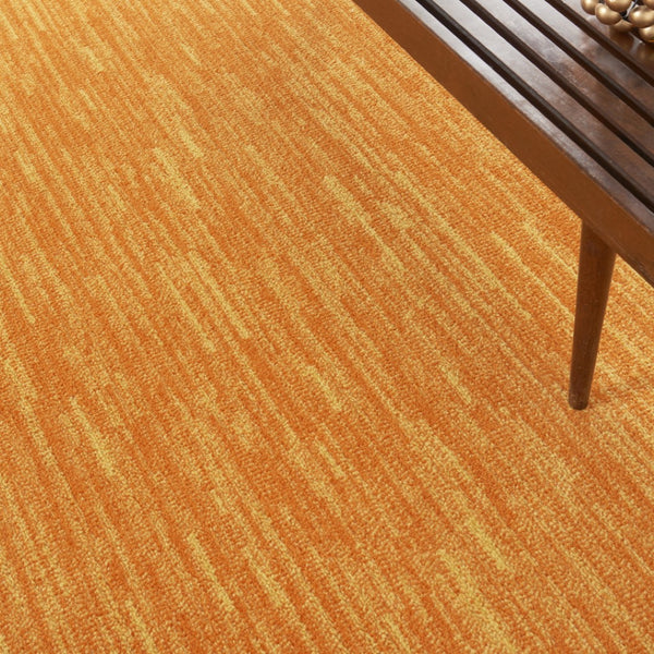 HomeRoots 8' X 10' Vibrant Orange Indoor Outdoor Area Rug - Durable, Weather-Resistant, Low Maintenance Design 479616
