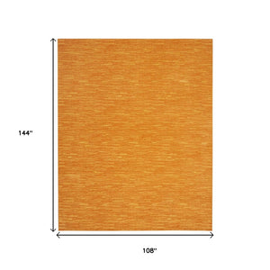 HomeRoots 9' X 12' Orange Indoor Outdoor Area Rug - Stylish, Durable, and Versatile for Any Living Space! 479620