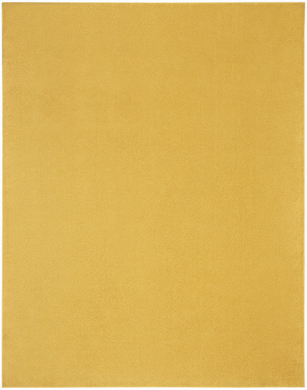 Homeroots 10' X 14' Yellow Non Skid Indoor Outdoor Area Rug  Polypropylene 479622