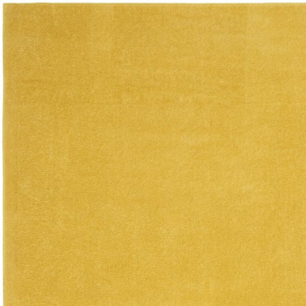 HomeRoots 6' X 9' Yellow Indoor Outdoor Area Rug - Durable, Easy-Clean, Soft Surface for Vibrant Home & Patio Decor 479635