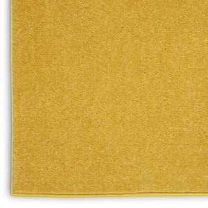 HomeRoots 7' Vibrant Yellow Square Area Rug - Stylish Indoor/Outdoor Accent, Durable, Easy Care & Pet Friendly 479637