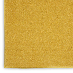HomeRoots 7' Vibrant Yellow Square Area Rug - Stylish Indoor/Outdoor Accent, Durable, Easy Care & Pet Friendly 479637
