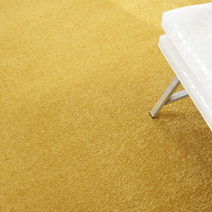 HomeRoots 8' Yellow Round Area Rug - Durable Indoor/Outdoor Mat, Soft Texture, Weather-Resistant & Easy Care 479640