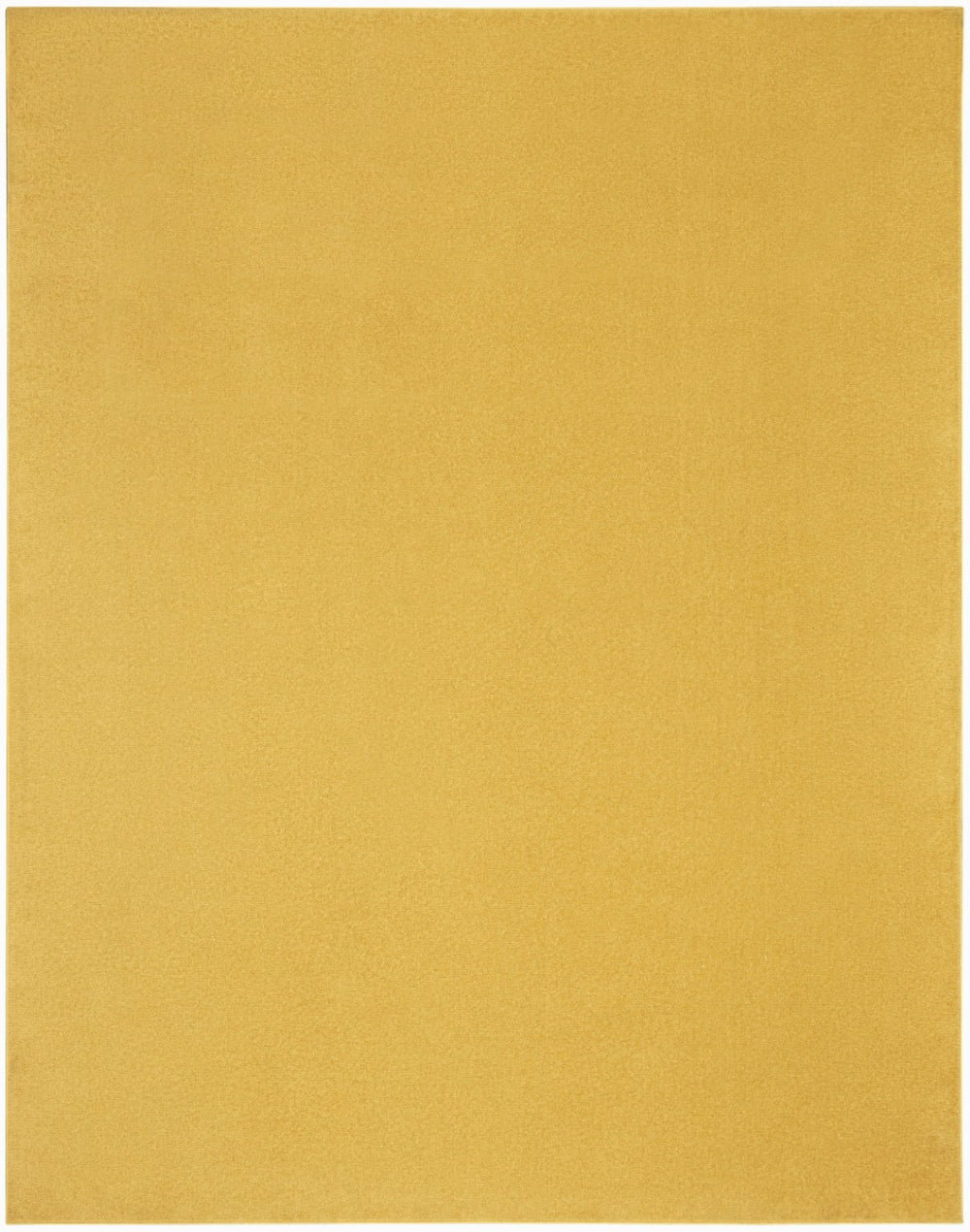 HomeRoots 8' X 10' Yellow Indoor Outdoor Area Rug - Durable, Easy-Care Design for Patios, Kitchens & More! 479642
