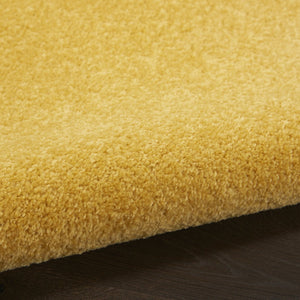 HomeRoots 9' Yellow Square Area Rug – Durable, Vibrant Indoor/Outdoor Accent for Homes & Patios, Easy Care 479645
