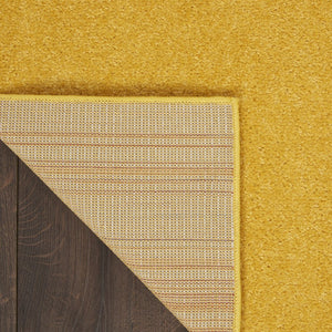 HomeRoots 9' X 12' Yellow Area Rug – Versatile Indoor/Outdoor Style, Durable, Easy Maintenance for Any Space 479646