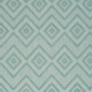 HomeRoots 6' X 9' Aqua Area Rug - Durable, Low-Maintenance Indoor/Outdoor Rug with Timeless Argyle Design 479651