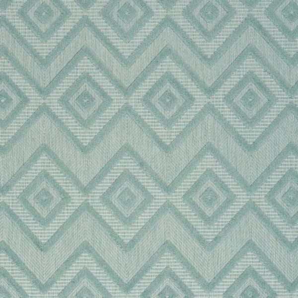 HomeRoots 6' X 9' Aqua Area Rug - Durable, Low-Maintenance Indoor/Outdoor Rug with Timeless Argyle Design 479651