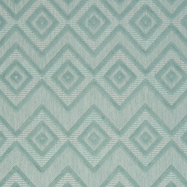 Homeroots 6' X 9' Aqua And Teal Argyle Indoor Outdoor Area Rug  Polypropylene And Polyester 479651