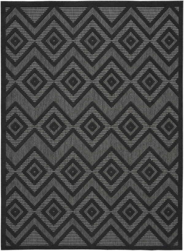 HomeRoots 6' X 9' Charcoal Indoor Outdoor Area Rug - Durable, Versatile, Easy-Care for Stylish Living Spaces 479655