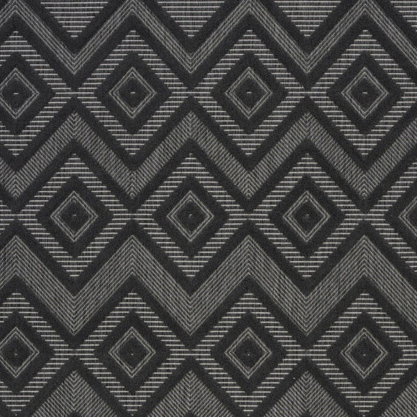 Homeroots 6' X 9' Charcoal Black Argyle Indoor Outdoor Area Rug  Polypropylene And Polyester 479655
