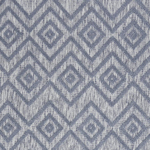 HomeRoots 6' X 9' Denim Blue Indoor Outdoor Area Rug - Durable, Soft, Coastal Charm for Versatile Spaces 479662