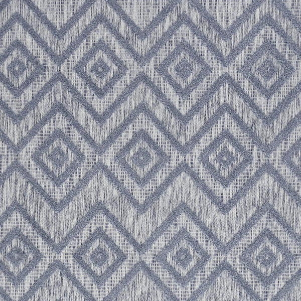 HomeRoots 6' X 9' Denim Blue Indoor Outdoor Area Rug - Durable, Soft, Coastal Charm for Versatile Spaces 479662