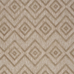 HomeRoots 6' X 9' Beige Indoor Outdoor Area Rug - Versatile, Durable Comfort for Patios, Kitchens & More! 479671