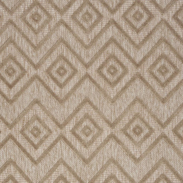 HomeRoots 6' X 9' Beige Indoor Outdoor Area Rug - Versatile, Durable Comfort for Patios, Kitchens & More! 479671