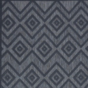 Homeroots 6' X 9' Navy Blue Argyle Indoor Outdoor Area Rug  Polypropylene And Polyester 479675