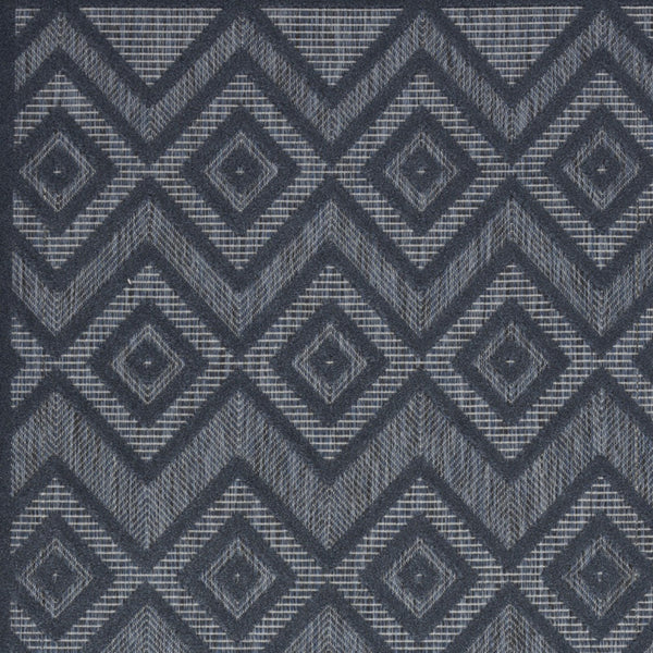 Homeroots 6' X 9' Navy Blue Argyle Indoor Outdoor Area Rug  Polypropylene And Polyester 479675