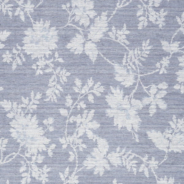 Homeroots 5' X 7' Grey Floral Washable Area Rug  Cotton Blend 479709