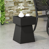 Christopher Knight Home® - Noble House - Aesop Outdoor Modern Side Table, Matte Black