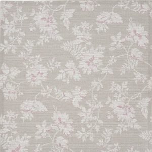 Homeroots 8' X 10' Natural Floral Distressed Washable Area Rug  Polyester 479751