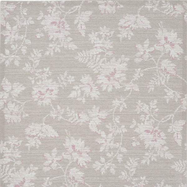 Homeroots 8' X 10' Natural Floral Distressed Washable Area Rug  Polyester 479751