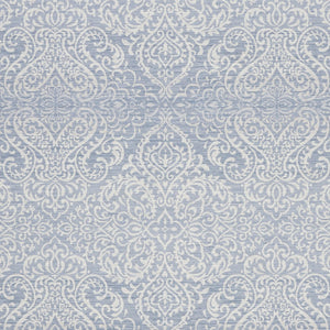 Homeroots 8' X 10' Slate Damask Distressed Washable Area Rug  Polyester 479757