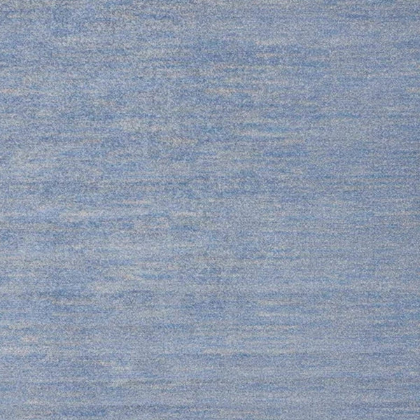 Homeroots 5' X 5' Blue And Grey Square Striped Non Skid Indoor Outdoor Area Rug  Polypropylene 479799