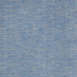HomeRoots 9' x 12' Blue & Gray Striped Area Rug - Versatile Indoor/Outdoor Design for Stylish Spaces & Durability 479801