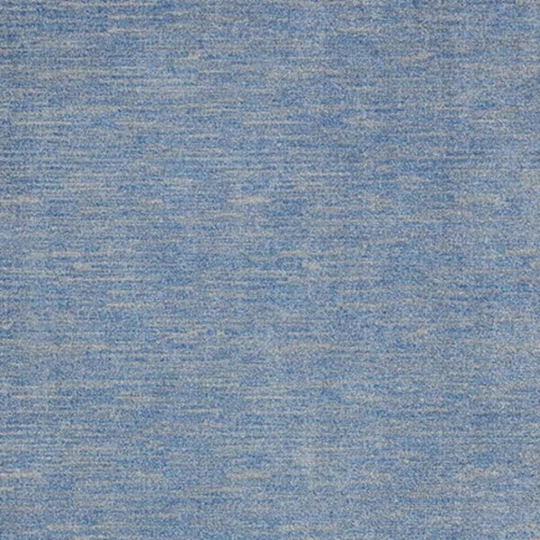 HomeRoots 9' x 12' Blue & Gray Striped Area Rug - Versatile Indoor/Outdoor Design for Stylish Spaces & Durability 479801