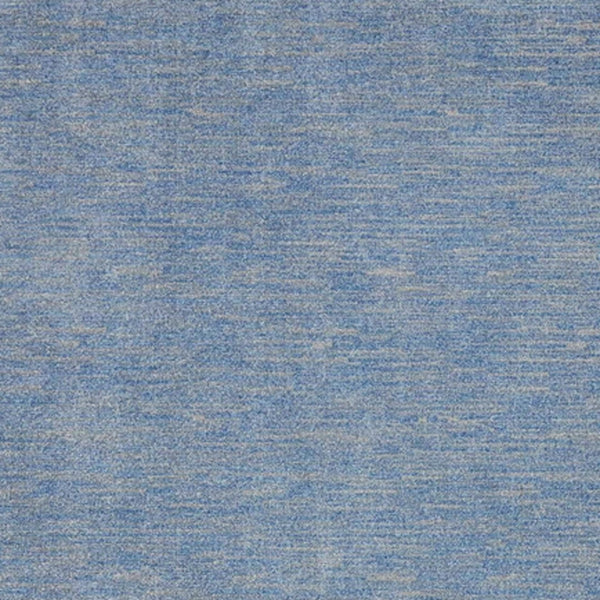 Homeroots 9' X 12' Blue And Grey Striped Non Skid Indoor Outdoor Area Rug  Polypropylene 479801